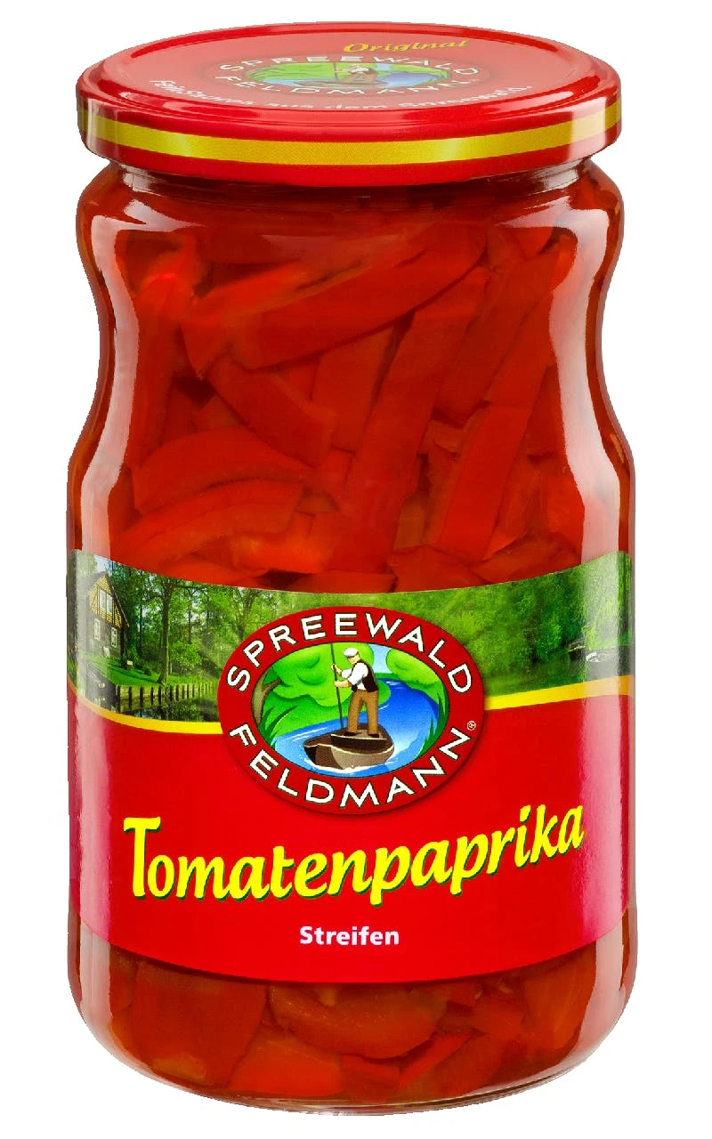 Spreewald-Feldmann Tomaten Paprika Streifen (720 Ml) 6 Spreewald-Feldmann Tomaten Paprika Streifen (720 Ml) – Bild 4
