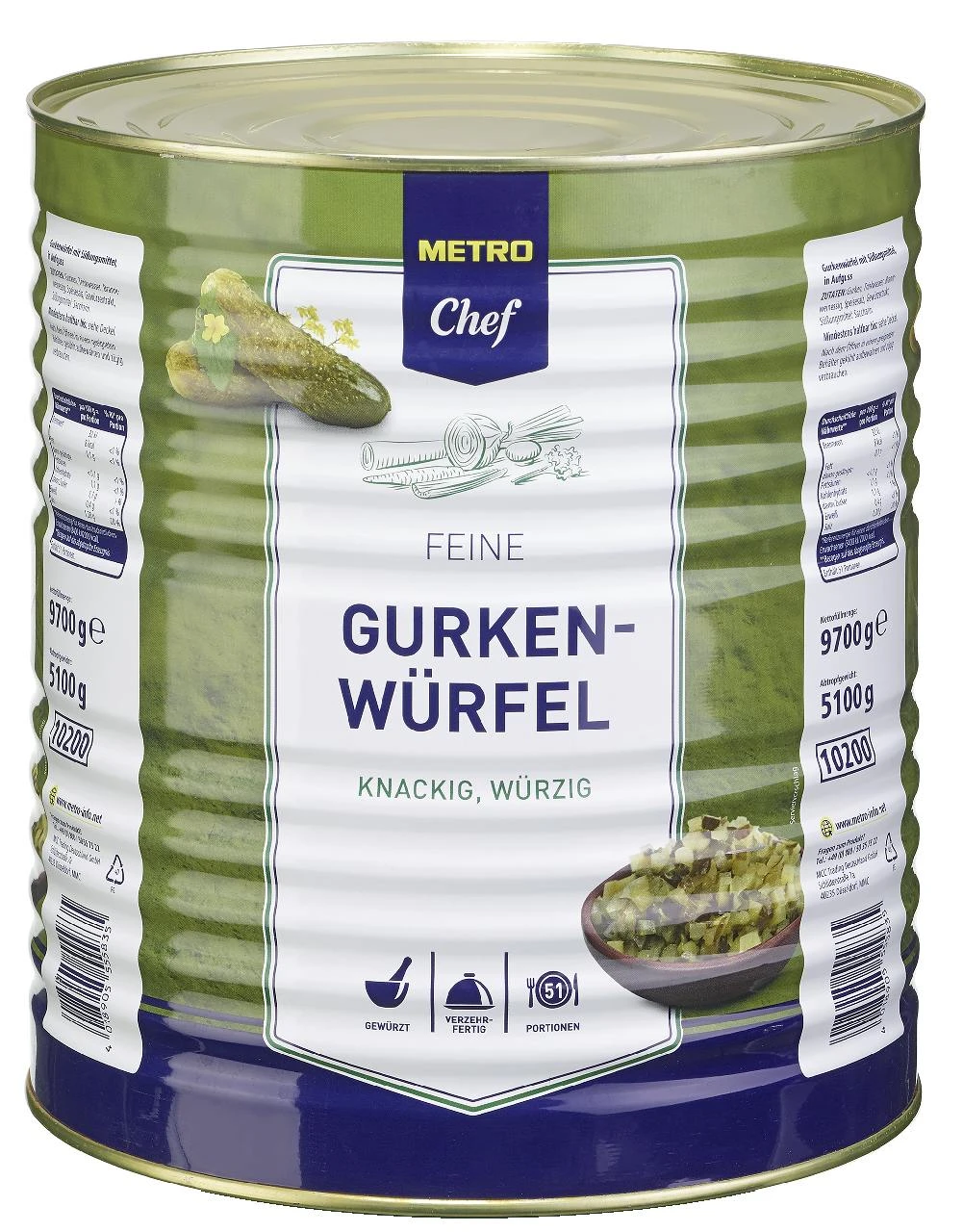 METRO Chef Gewürzgurken 100/110 (10,2 L) 7 METRO Chef Gewürzgurken 100/110 (10,2 L) – Bild 5