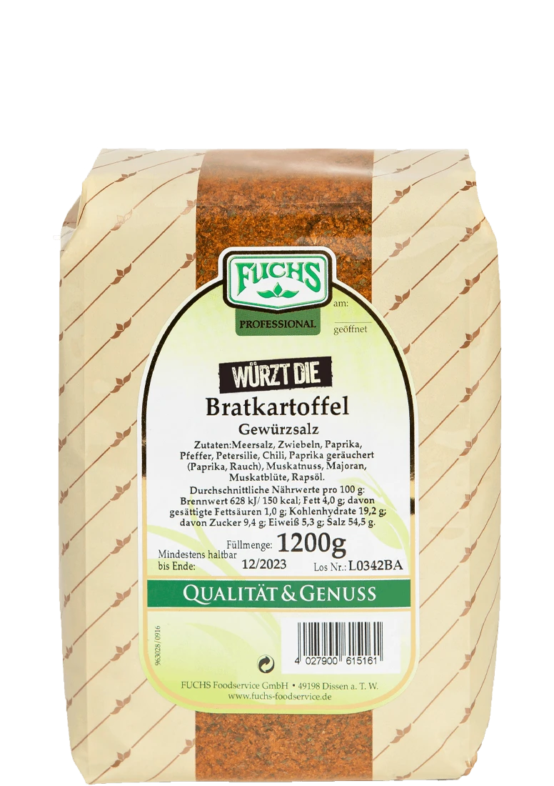 Fuchs Würzt Die Bratkartoffel - Gewürzsalz (1,2kg) 4 Fuchs Würzt Die Bratkartoffel - Gewürzsalz (1,2kg) – Bild 2