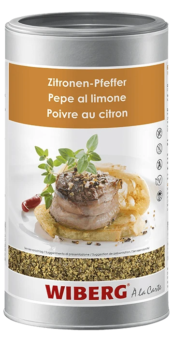 WIBERG Zitronen-Pfeffer Würzmischung Grob (1200 Ml) 3 WIBERG Zitronen-Pfeffer Würzmischung Grob (1200 Ml)
