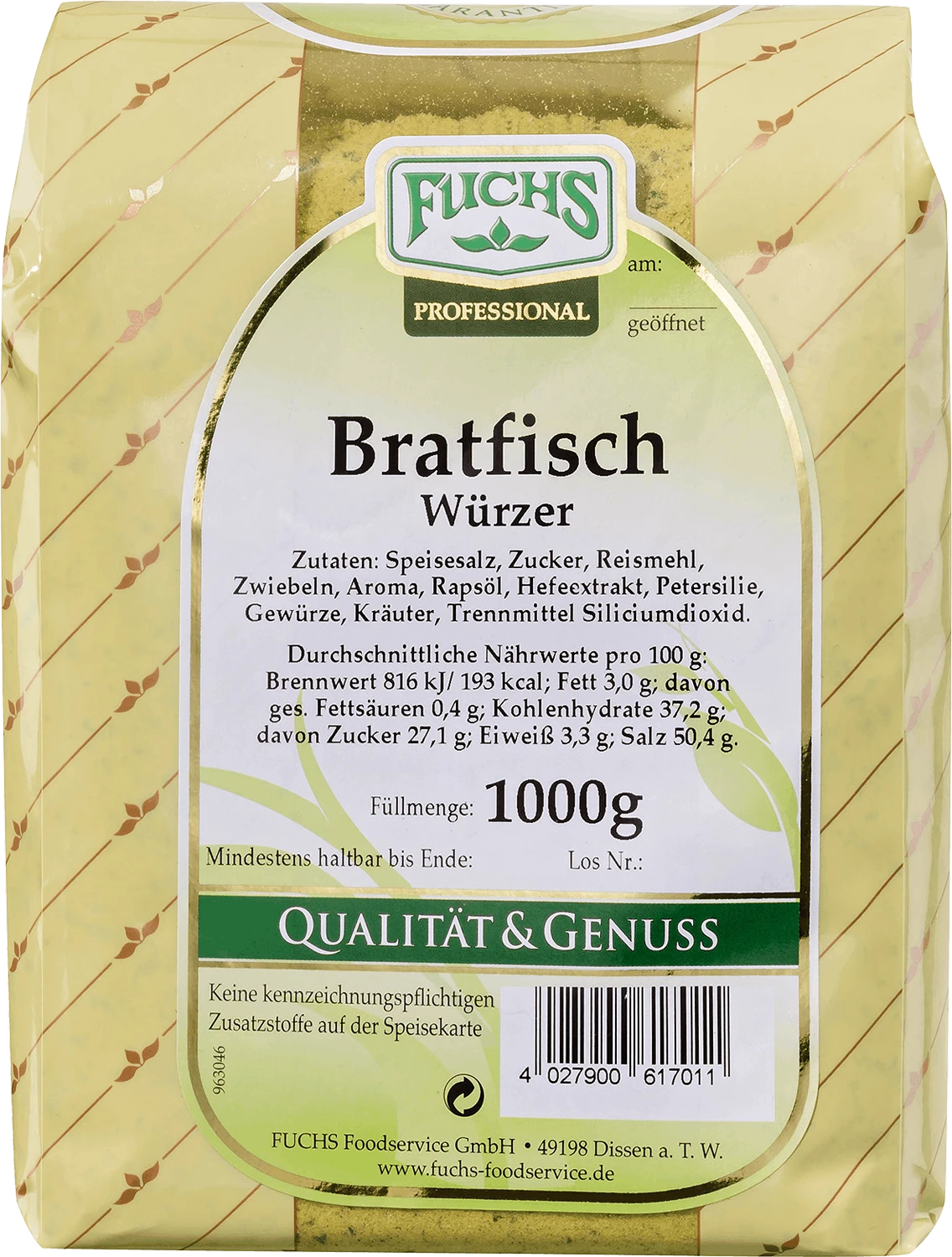 Fuchs Bratfisch Würzer (1kg) 3 Fuchs Bratfisch Würzer (1kg)
