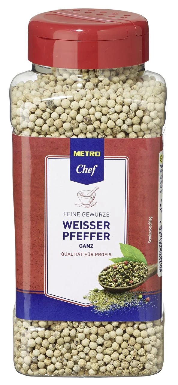 METRO Chef Pfeffer Weiß Ganz (600 G) 3 METRO Chef Pfeffer Weiß Ganz (600 G)