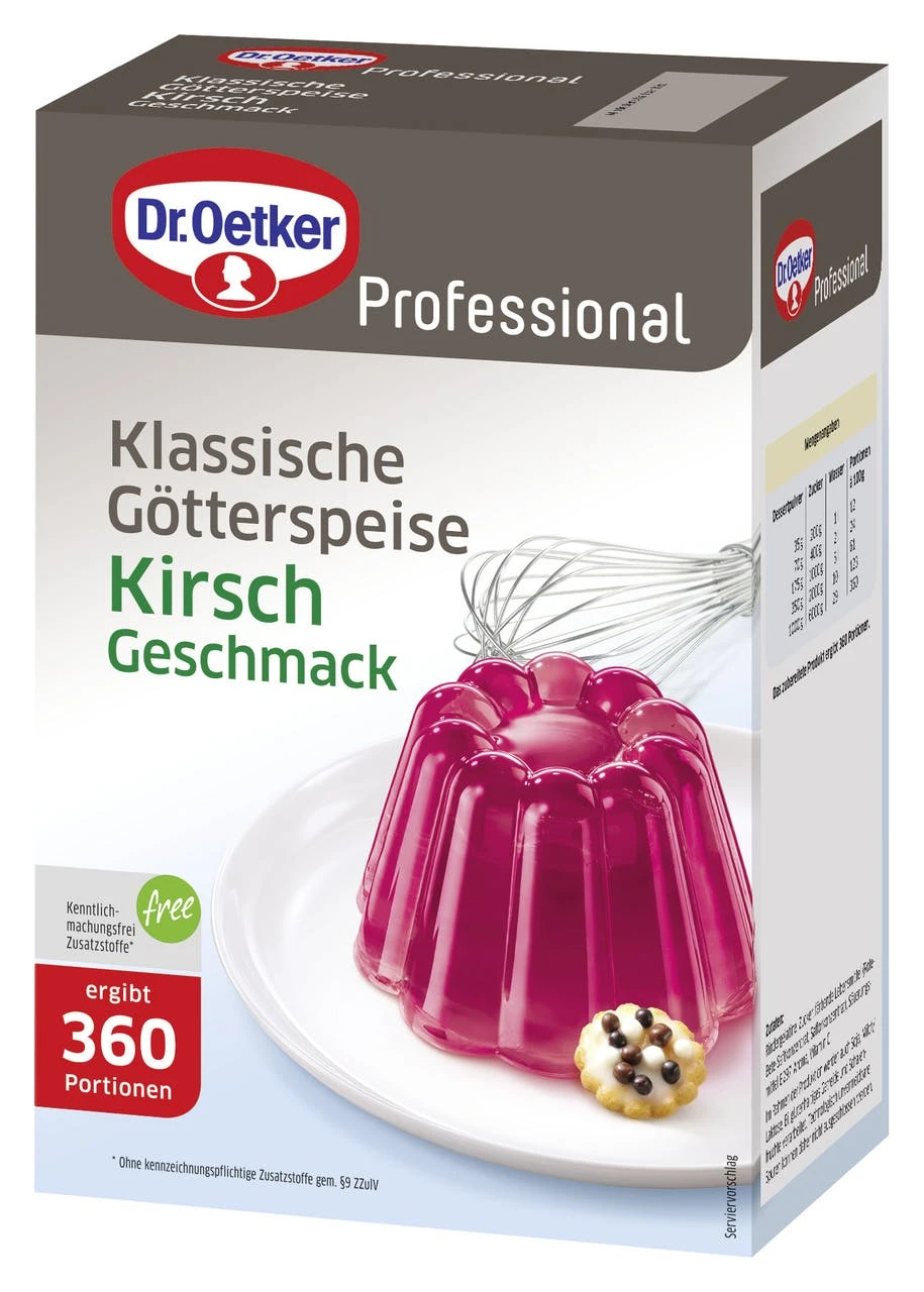 Dr. Oetker Professional Götterspeise Kirsch (1 Kg) 3 Dr. Oetker Professional Götterspeise Kirsch (1 Kg)