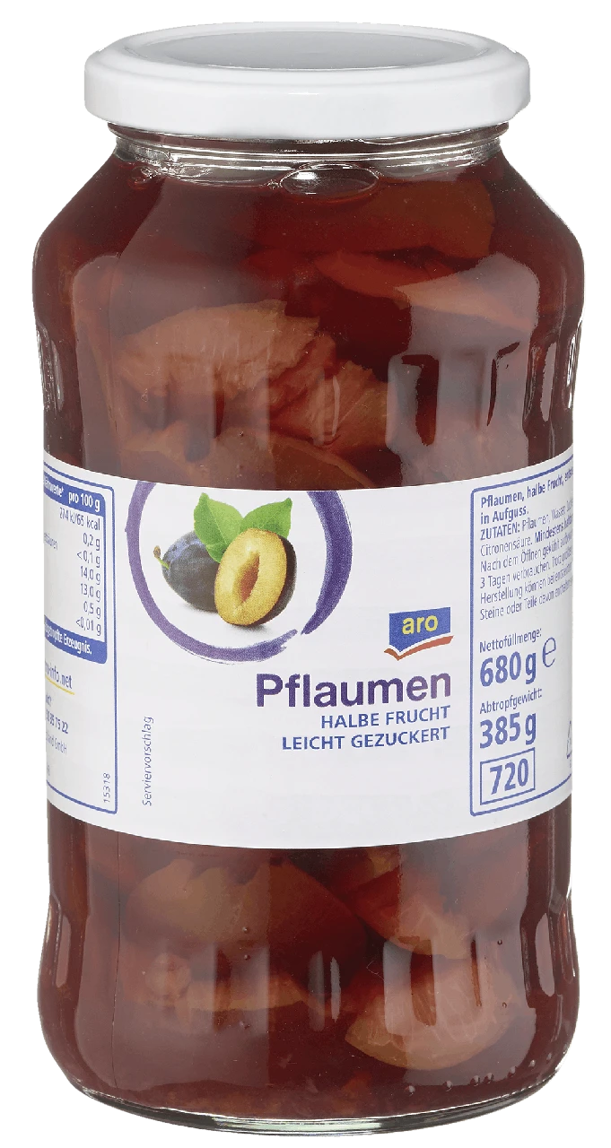 Aro Pflaumen Halbe Frucht (720 Ml) 6 Aro Pflaumen Halbe Frucht (720 Ml) – Bild 4