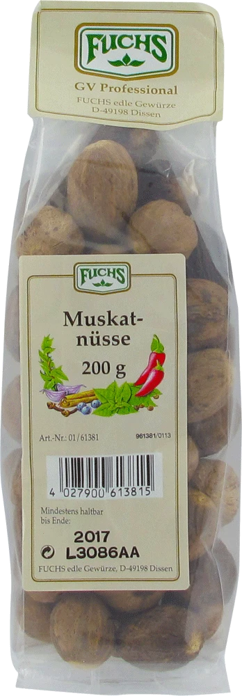 Ubena Muskatnüsse Ganz (250g) 4 Ubena Muskatnüsse Ganz (250g) – Bild 2