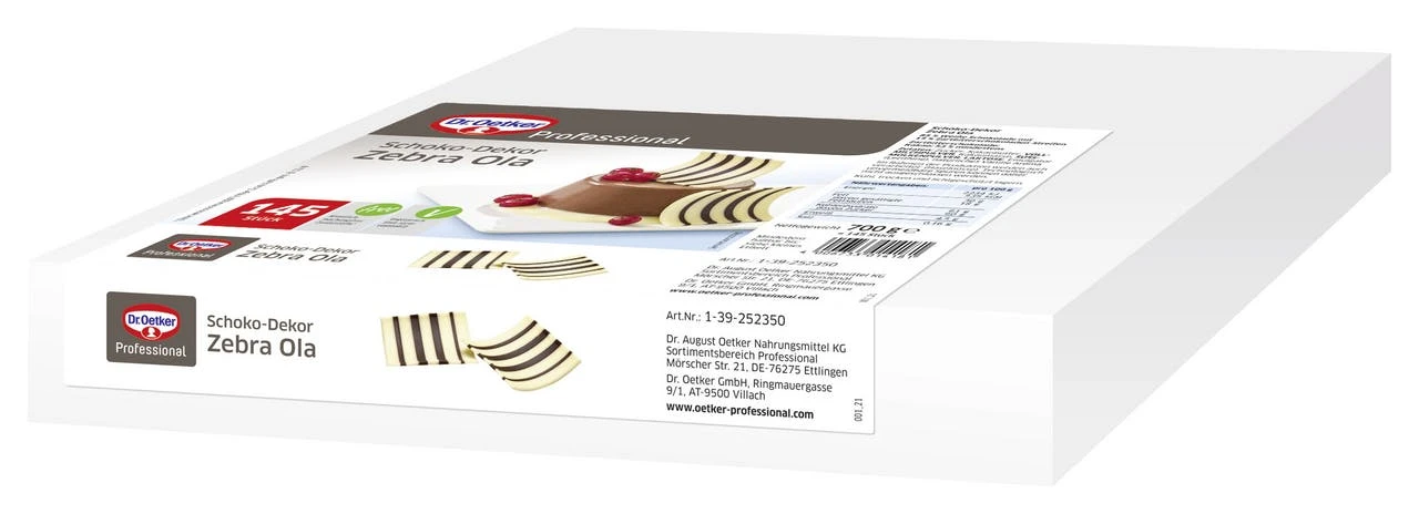 Dr. Oetker Dr.Oetker Schoko-Dekor Zebra Ola (700 G) 3 Dr. Oetker Dr.Oetker Schoko-Dekor Zebra Ola (700 G)